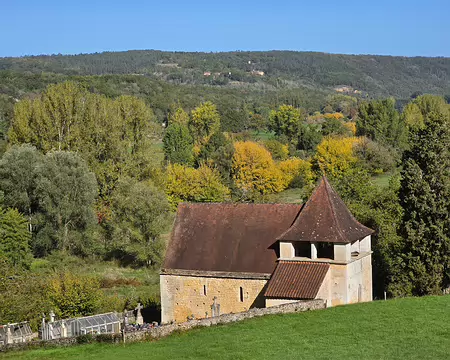 115 Église de Peyzac-le-Moustier sur la boucle Panorama sur la Vézère