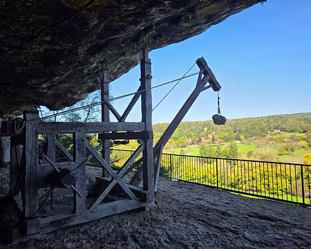 125 Le Treuil horizontal. Déjà utilisé à l'époque romaine, il permet le relevage de charges de 150 kg sans effort