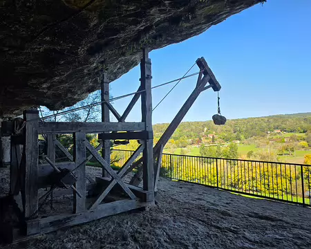 125 Le Treuil horizontal. Déjà utilisé à l'époque romaine, il permet le relevage de charges de 150 kg sans effort