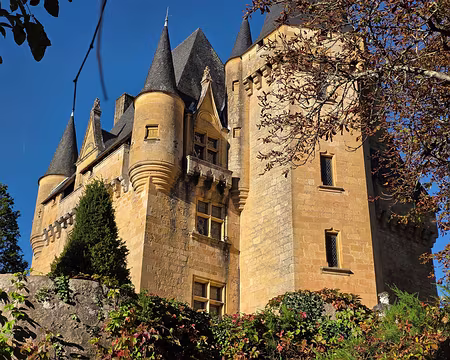 137 Château de Clérans à Saint-Léon-sur-Vézère. 1ère moitié du XIIIe siècle, remanié limite XVe et XVIe siècles, puis 4ème quart du XIXe siècle