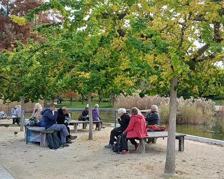 028 Pique-nique près du plan d’eau du parc Kellermann au milieu des canards, foulques, et autres poules d’eau