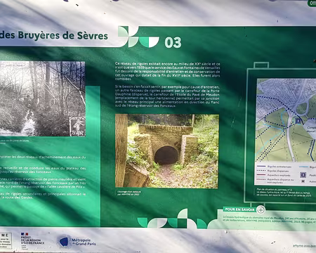 024 Une histoire d’eaux. Un réseau hydraulique a été construit au XVIIème siècle dans la forêt de Meudon pour alimenter les jardins du château de Meudon