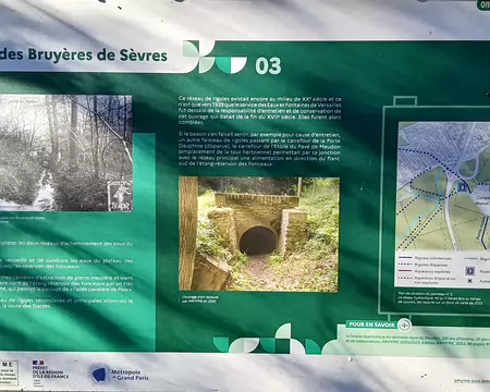 024 Une histoire d’eaux. Un réseau hydraulique a été construit au XVIIème siècle dans la forêt de Meudon pour alimenter les jardins du château de Meudon