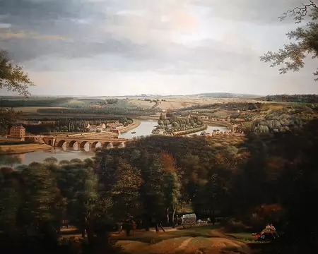 047 Le pont de Sèvres et l’île Seguin (Alexandre-Hyacinthe Dunouy, 1821)
