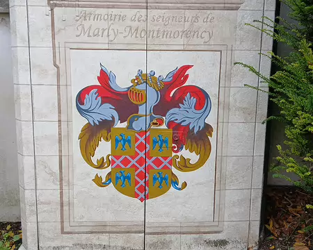 039 Les armoiries des seigneurs de Marly-Montmorency, branche cadette de la prestigieuse maison de Montmorency