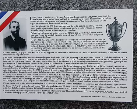 011 Charles Simon (1882-1915), habitant de la commune, est l’un des inspirateurs de la Fédération Française de Football créée en 1919