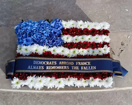 023 Gerbe représentant le drapeau américain