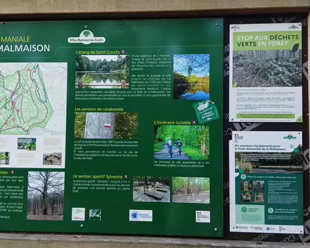 031 La forêt de la Malmaison était la propriété de Joséphine de Beauharnais sous le Premier Empire, de Napoléon III sous le Second Empire. Depuis 1870, elle...