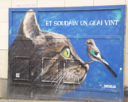 P1220205 Sur la devanture du supermarché G20, rue de Tourtille