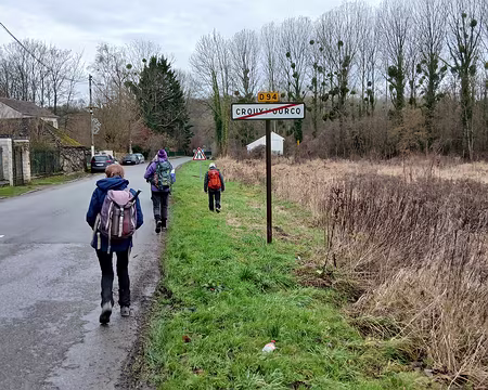 002 Départ de Crouy-sur-Ourcq (Seine-et-Marne) pour une randonnée de 17 km via le canal de l’Ourcq, les villages de May-en-Multien et de Varinfroy, et le Marais de...