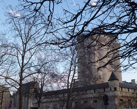 P1220427 La Sainte-Chapelle, le mur d'enceinte et le donjon du château de Vincennes. Merci à Catherine