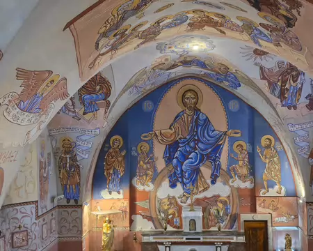 030 Fresques de Nicolaï Greschny réalisées en 1953 dans l'église Saint-Victor de Saint-Victor-et-Melvieu.