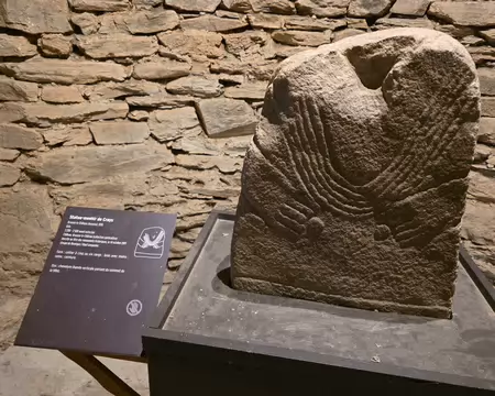 125 Statue-menhir découverte en 1958. Sculptée à la fin du Néolithique (IIIe millénaire avant notre ère) elle témoigne de la richesse et de l'ancienneté du...