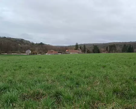 027 Le hameau de la Recette vu du sentier du Pont Duc