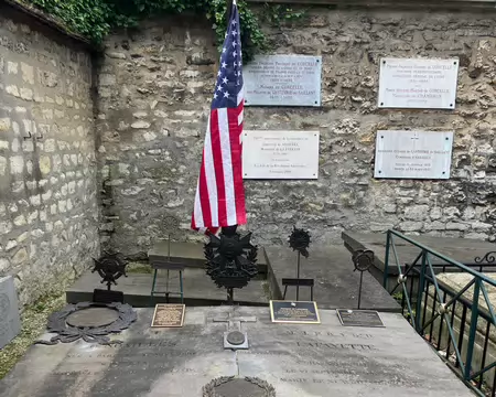 Tombe de La Fayette et de sa femme.