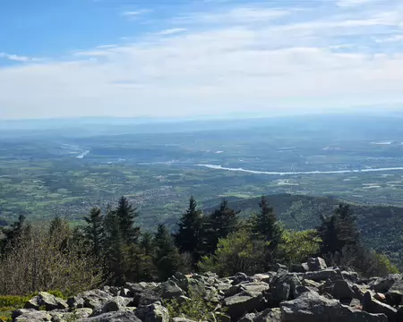 071 Depuis le Crêt de l'Œillon, vue sur la vallée du Rhône.