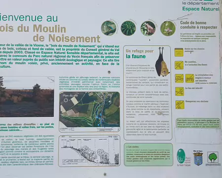004 Le bois du Moulin de Noisement a été classé Espace Naturel Sensible par le département du Val d’Oise