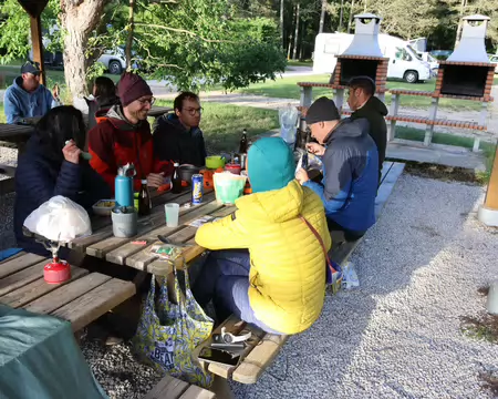 Sentier_Felix_Batier_127 Dîner au camping de Chamboeuf.