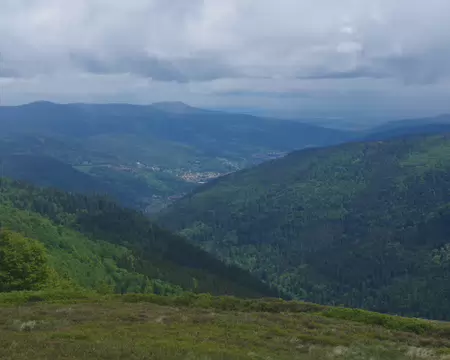 IMGP7989 Vue vers la vallée de Munster d’où nous sommes partis