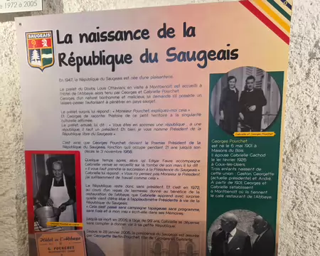 039 Musée de la République du Saugeais attenant à la cuisine des Moines. En raison de la pluie le matin, nous avons commencé par les visites.