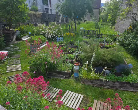 051 Jardin de curé à côté de l'église.