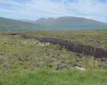 Une ancienne exploitation de tourbe.