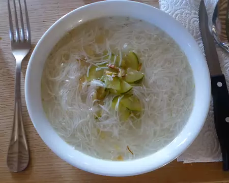 P1230742 Potage aux vermicelles de riz et courgettes de Sylvie