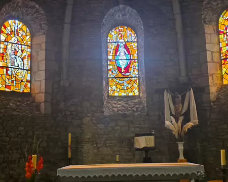 043 Chœur de l'église Notre-Dame de l'Assomption de Lacaune. Elle a été érigée en 1668 sur les bases d'une ancienne chapelle du XIe siècle.