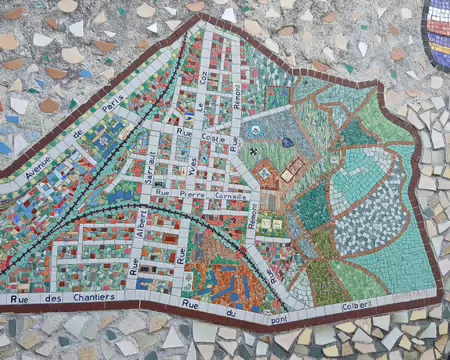 002 Porchefontaine par l’artiste Françoise Trotabas (1997)