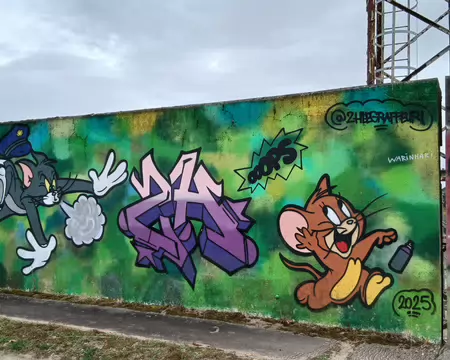 017 Sur la passerelle (route de la Muette) qui enjambe les voies ferrées