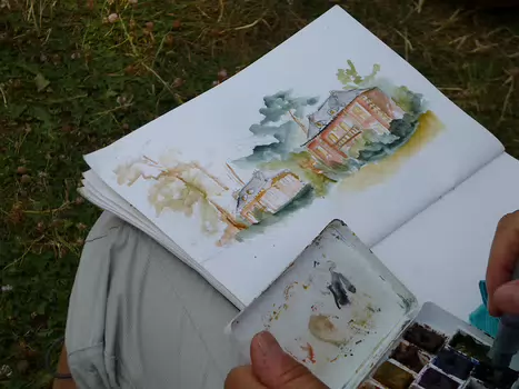 2018-07 Rando dessin Vincennes Dominique F, détail sortie