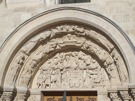 2019-06 Saint-Denis Christophe L, détail sortie