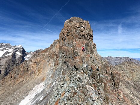 2019-09 Écrins Loïc D, détail sortie