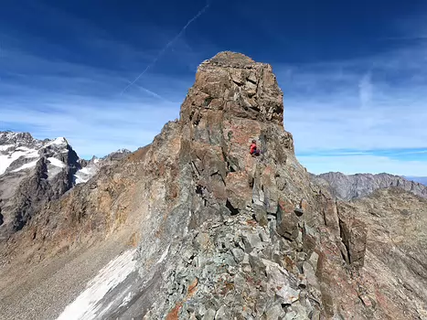 2019-09 Écrins Loïc D, détail sortie
