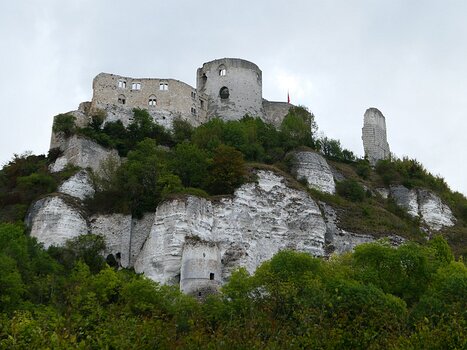 2019-09 Château-Gaillard Philippe D, détail sortie