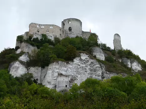 2019-09 Château-Gaillard Philippe D, détail sortie