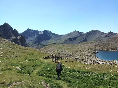 2020-08 Vallée de la Clarée Simone T, détail sortie