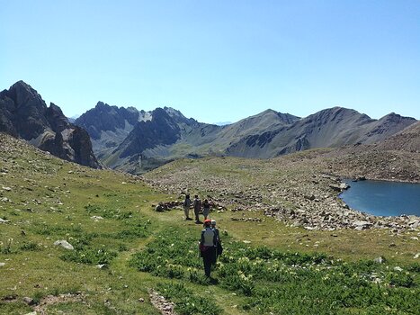 2020-08 Vallée de la Clarée Simone T, détail sortie