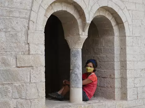 2020-09 Saint-Guilhem-le-Désert François G, détail sortie