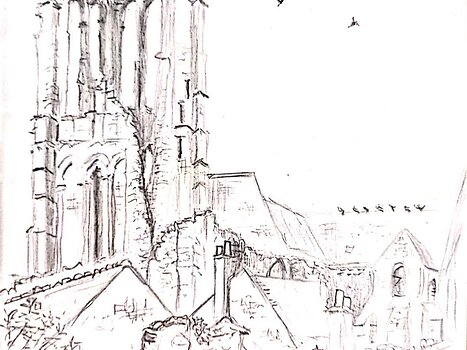 2021-10 Larchant rando dessin Hélène B, détail sortie