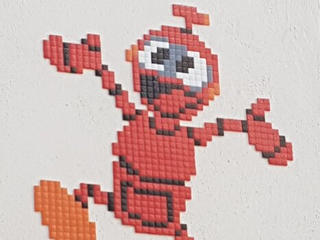 2021-10 Rando Street Art Céline F, détail sortie