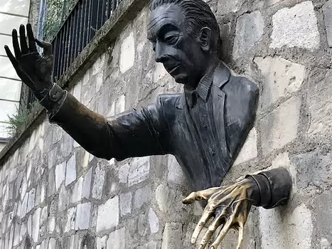 2022-09 Butte Montmartre Dominique B, détail sortie