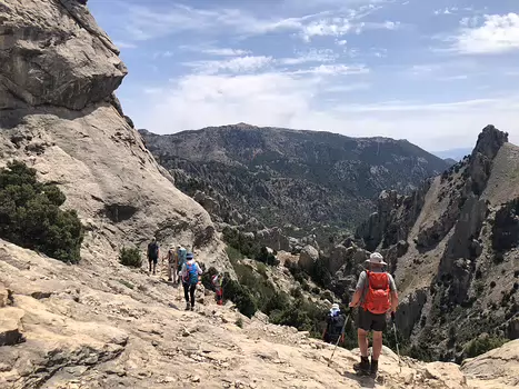 2023-04 Sierra de Castril Isabelle T, détail sortie