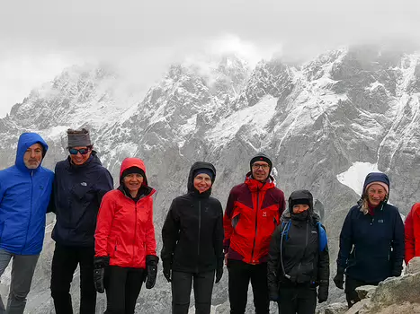 2023-09 Ecrins Baptiste M, Xavier L, détail sortie