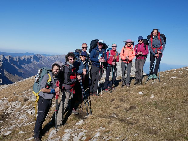 2024-11 Vercors Anouk D, Léa D, José C, Sophie B, Pascal L, Solène R, Baptiste M, détail sortie