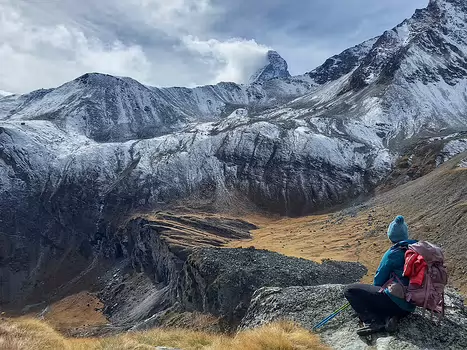 2025-10 Zermatt Hélène B, détail sortie