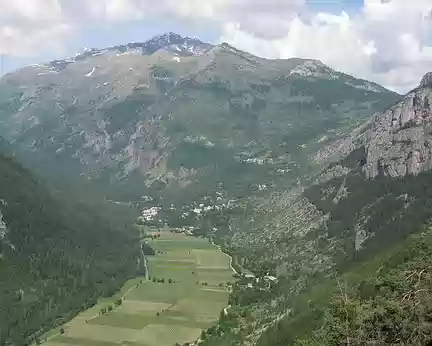 PXL005 Descente du Col de l'Aiguille avec vue sur la vallon de Freissinières
