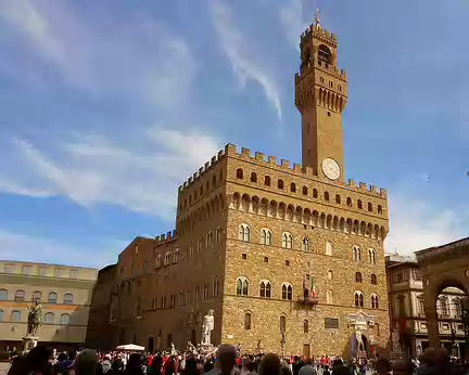 PXL245 Le Palais Vecchio, l'hôtel de Ville de Florence