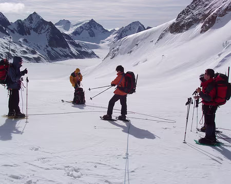 030 Pause au col de Grünhornlucke.