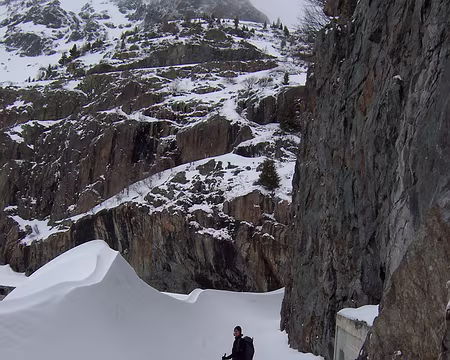 032 Neige sculptée par le vent.